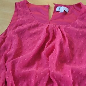 Elle Women's Vibrant Pink Textured Blouse
